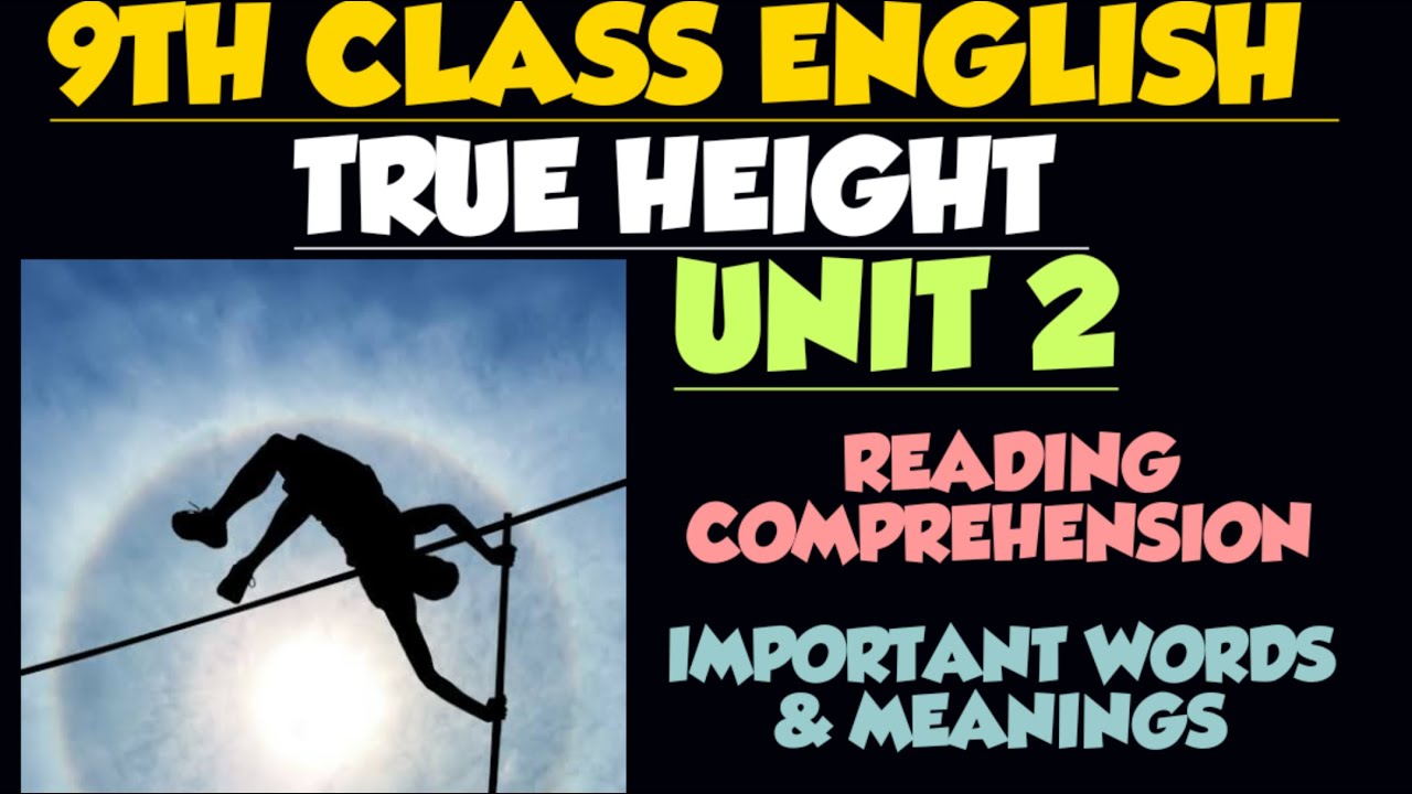 True Height, 9th Class English, Michael Stone's Inspiring Story