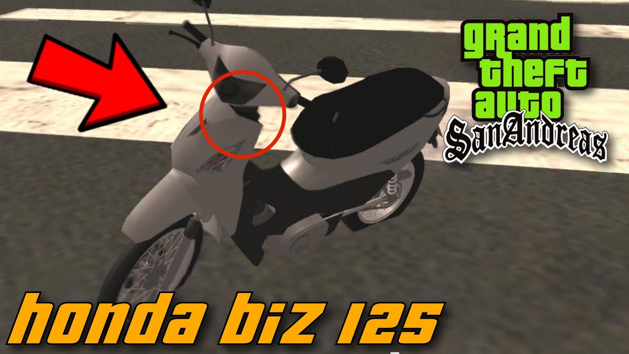 Honda Biz 125 2007 para GTA San Andreas - Jogos Palpite Digital