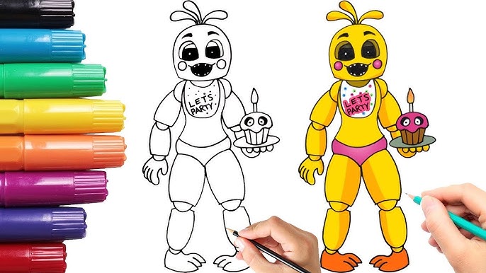 How to Draw Toy Bonnie- FNAF 2- Video Lesson 