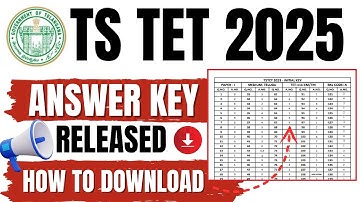 ts tet answer key 2025 | ts tet january 2025 answer key | tet answer key