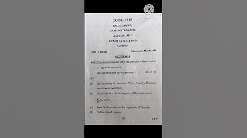 A.S.U PYQs of Maths 3rd year #Paper 2nd #ComplexAnalysis #SeeMyDescriptionAlso