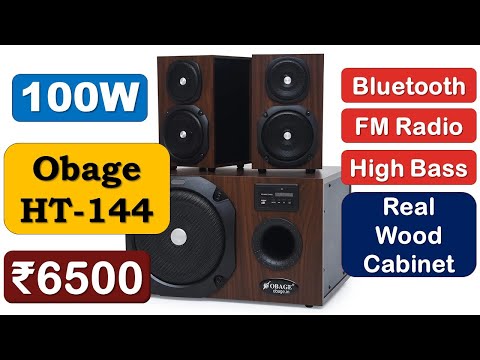 100W | 2.1-Ch Multimedia Speaker System under ₹7000 {हिंदी में} | #Obage HT-144