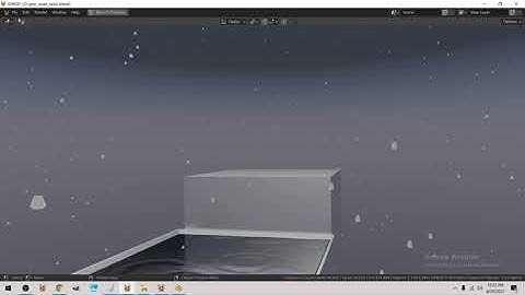 UPBGE- realtime rain attempt 1