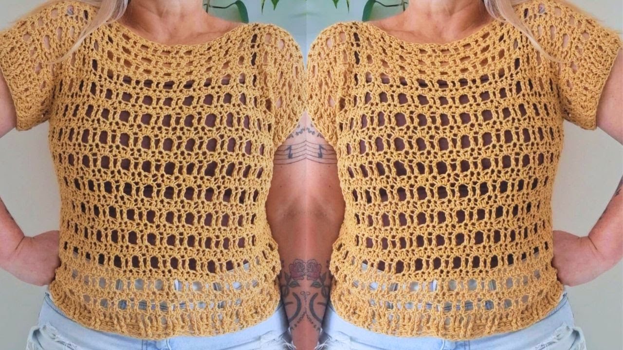 Passo a Passo Blusa de Crochê Tendência 2026! Fácil, Moderna e Linda!”