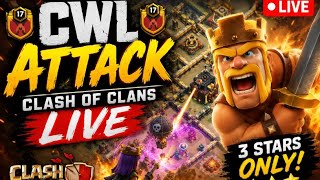 🔥 CWL LIVE | TH18 Triple Hunt Begins! 🏆 | ARG