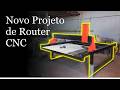 Novos Projeto para Router CNC (2,3x3,3 metros) para Guia Linear de 20mm.