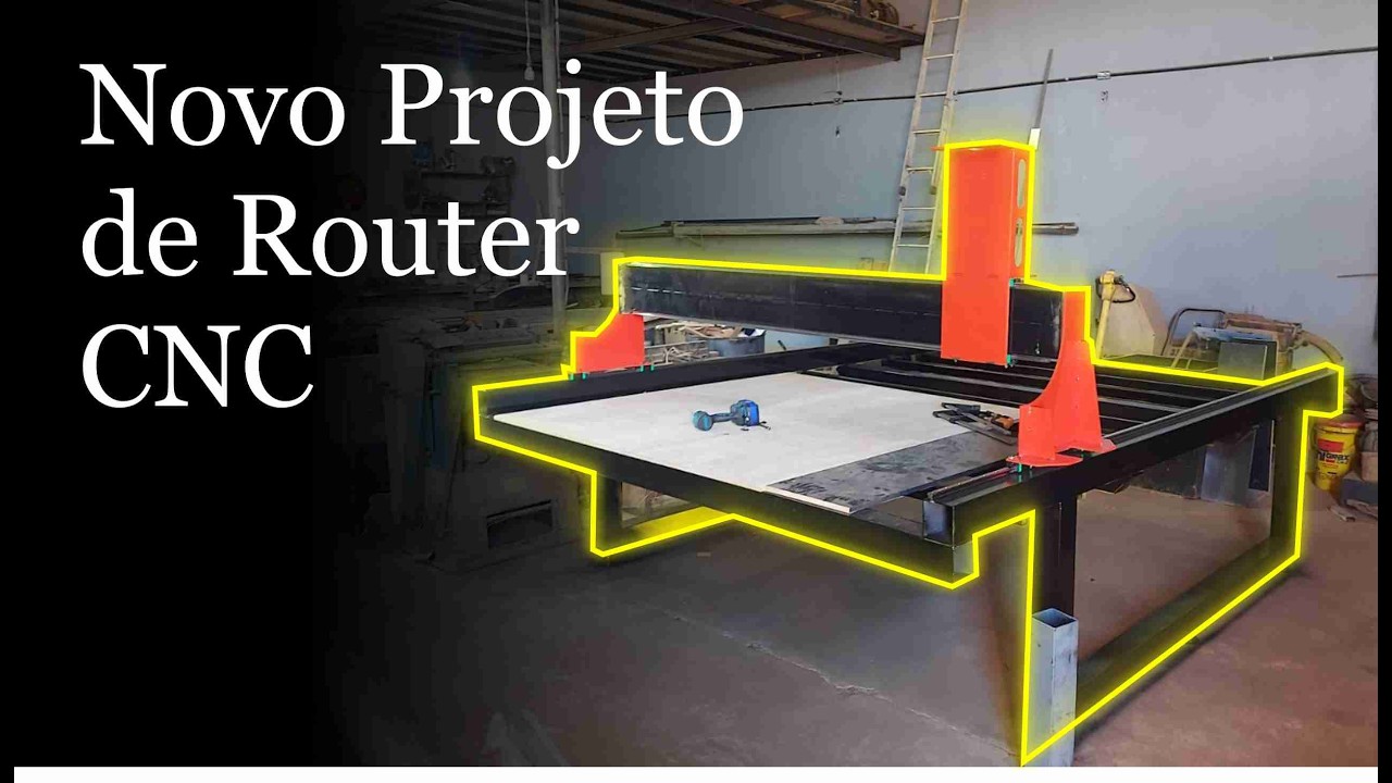 Novos Projeto para Router CNC (2,3x3,3 metros) para Guia Linear de 20mm.