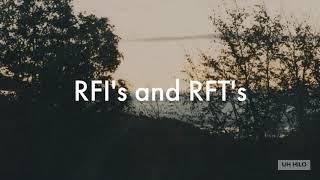 460-1 RFPs and RFQs