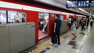 なんとなく電車：東京メトロ新中野駅：丸ノ内線池袋行き新型車両2000系到着光景20210821_143724