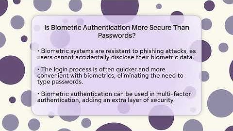Is Biometric Authentication More Secure Than Passwords? - Everyday-Networking