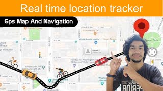 Real time location tracker app on leafletjs || HTML5 geolocation || Tekson screenshot 3