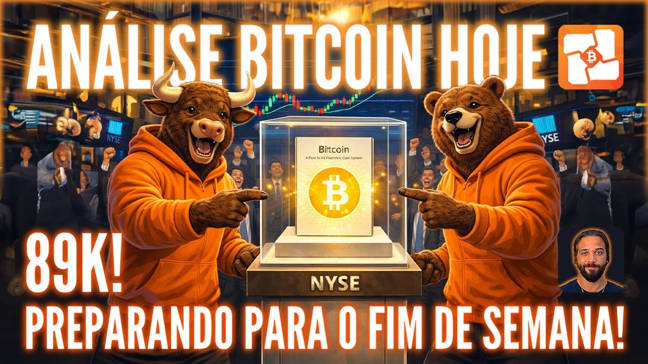 🏆BITCOIN HOJE: PREPARANDO PARA O FDS ENQUANTO LUTAMOS PELOS 90K E A NYSE RECEBE O WHITEPAPER DO BTC!