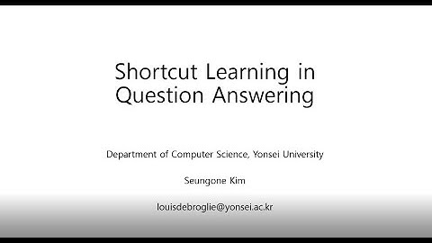 [Yonsei NLP Study S3] Shortcut Learning in QA