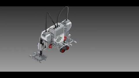 Ball Kicker. Animation showing how it works. Lego Mindstorms EV3