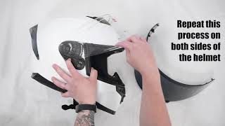 How to Install a new Shield on your FR-4 Motorcycle Helmet