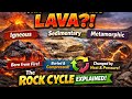 This Rock Was Once LAVA?! 🌋 The Rock Cycle Explained in Minutes! #rockcycle 