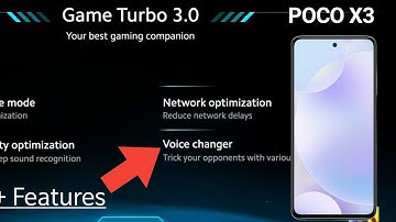 Poco X3 - Game Turbo 3.0 Voice Changer | Poco Launcher 2.0 | Dust Cleaner Features