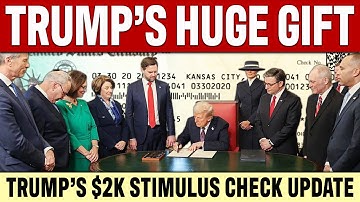 FEESTCADEAU! Update over de $2000 stimuleringscheque van Trump | Het Witte Huis en Scott Bessent ...