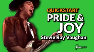 Walking Blues Bass guitar Lesson  Quick Start   Pride & Joy Stevie Ray Vaughan