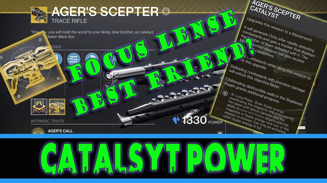 Destiny 2 Agers Scepter Catalyst Gameplay YouTube
