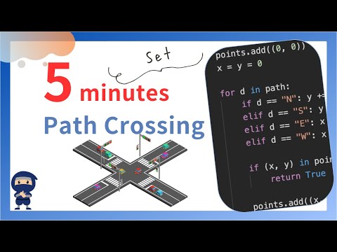 Path Crossing - LeetCode #1496 - Python, JavaScript, Java and C++
