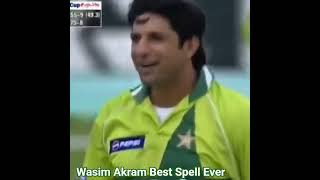 The Best Spell over of Wasim Akram #ytshorts #cricket #cricketlover