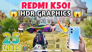 REDMI K50I 5G HDR EXTREME BGMI TEST | REDMI K50I BGMI TEST