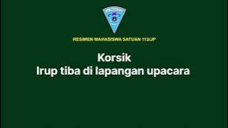 Korsik Inspektur Upacara tiba di lapangan upacara