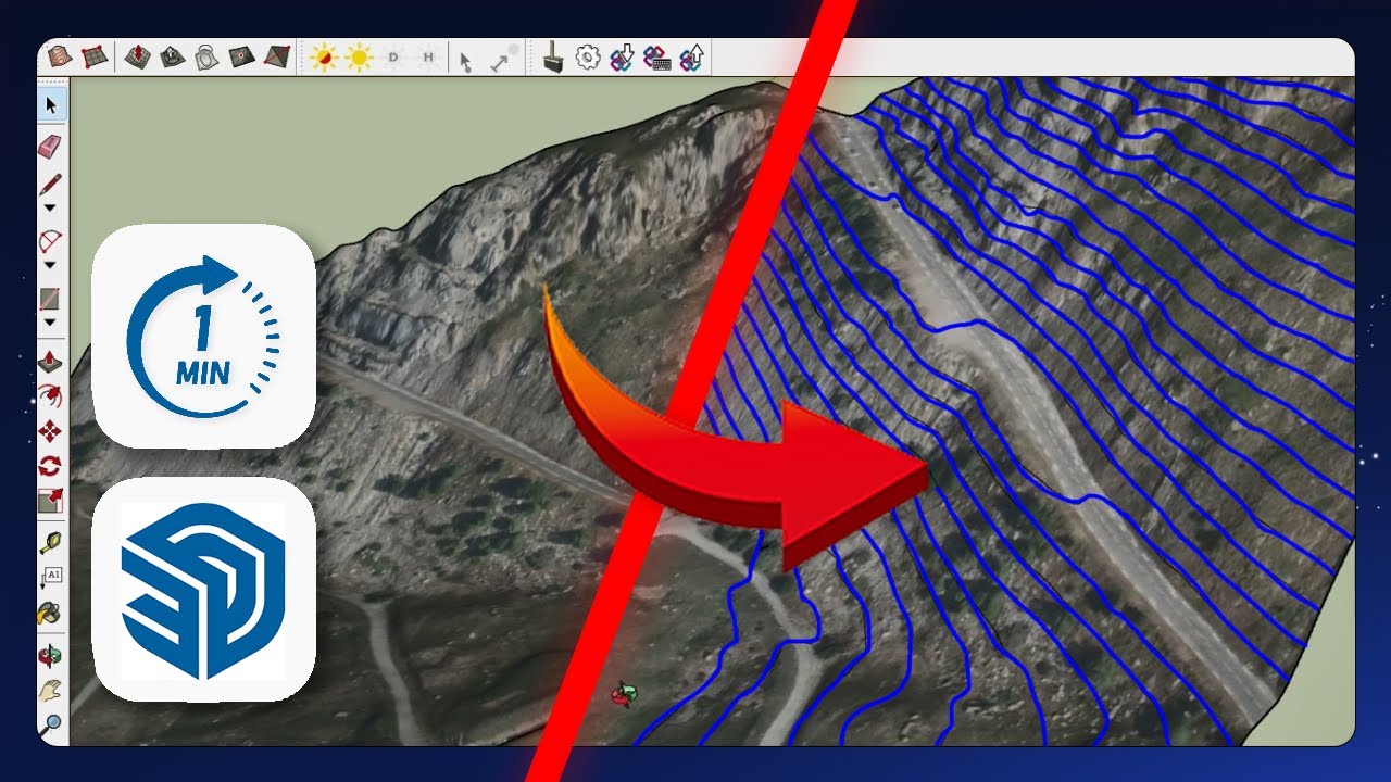 SketchUp - How to Create Contour Lines - YouTube