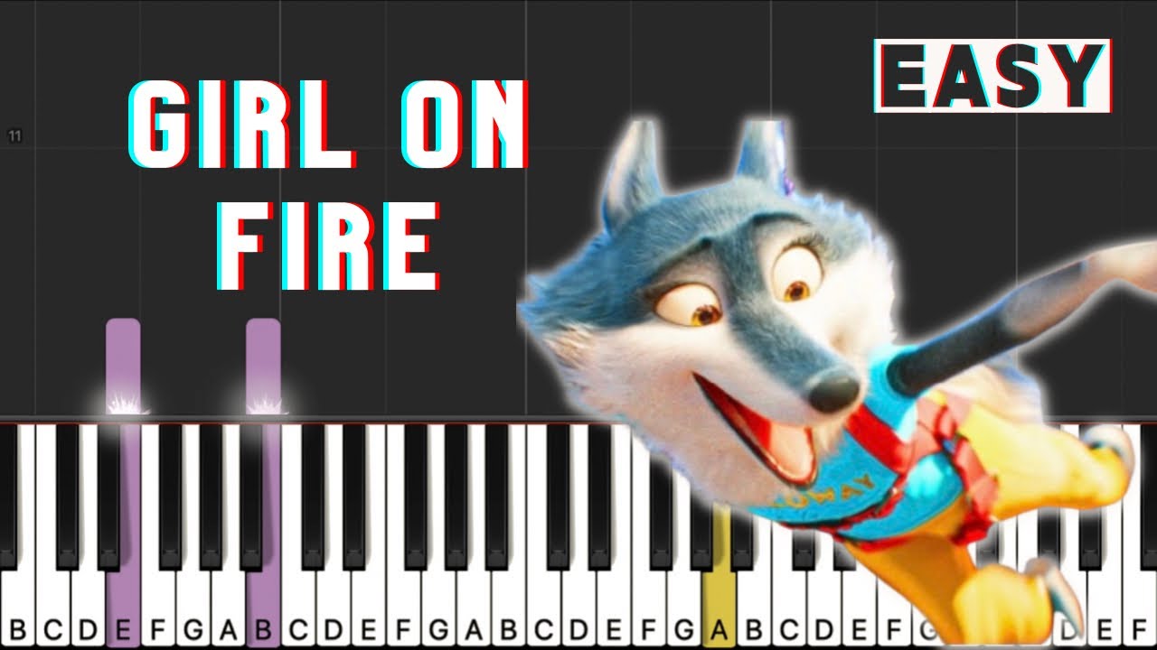 Sing 2 - Girl On Fire | Piano Tutorial (EASY) - YouTube