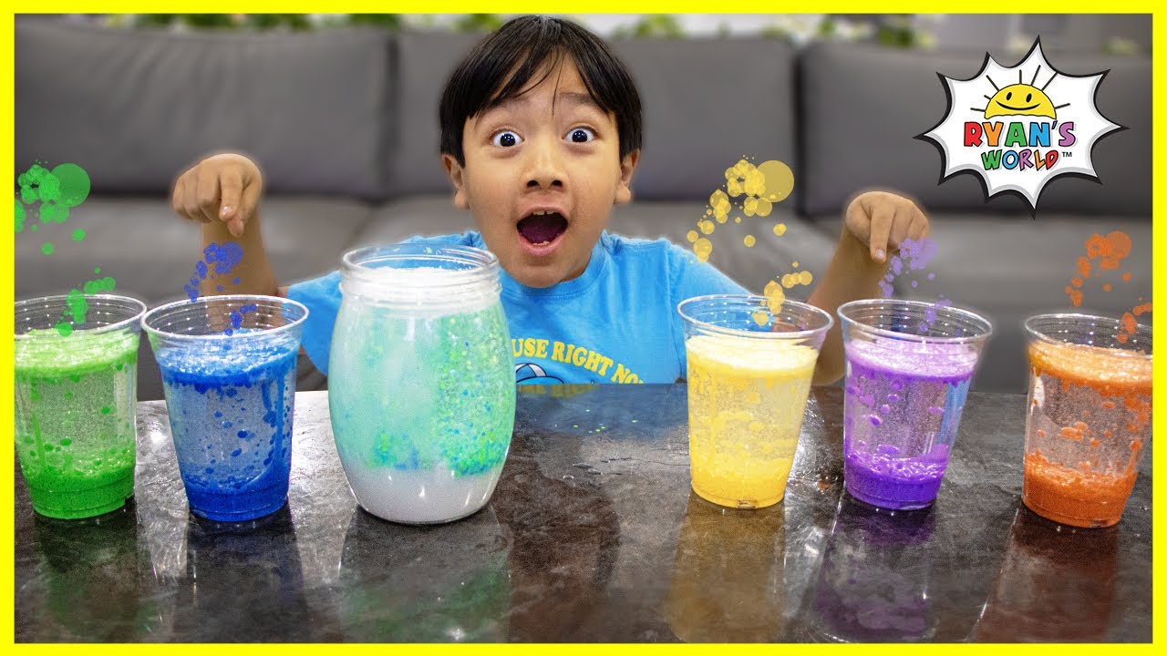 Easy DIY Science Experiment for Kids Rainbow Snowstorm in a Jar ...