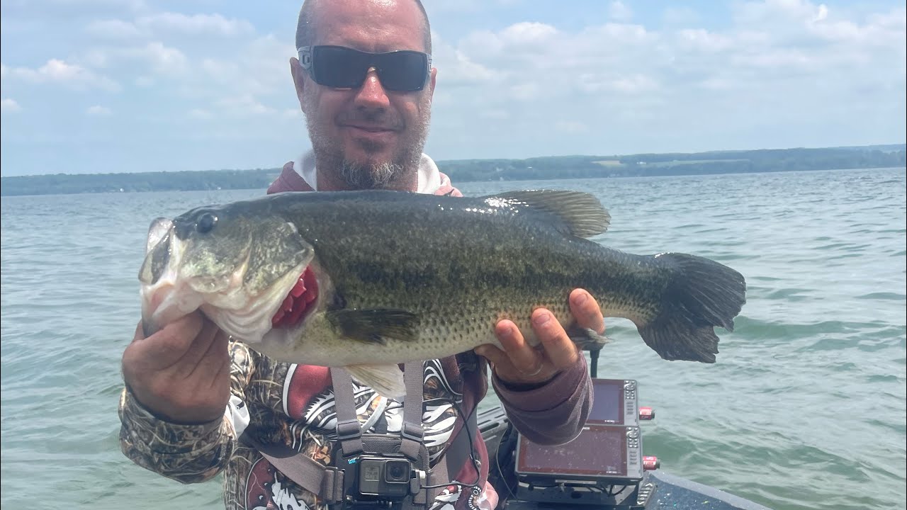 First time at Cayuga lake bass fishing .