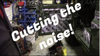 Adding sound deadening pads to cut the noise of your Land Rover!