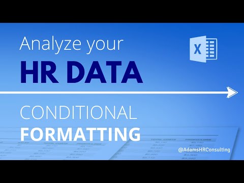 Conditional Formatting (EXCEL) for HR Reports - Here is a quick demo of one way to use it in HR.