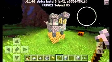 FLAMING ARROW MACHINE GUNS ON MCPE 0.14.0! Tutorial How to Build! (No Pistons,Shortcut Edition)