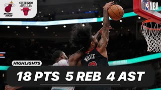 Coby White Vs Miami Heat 18 Pts - 5 Reb - 4 Ast - 1 Blk 04-10-2025 Highlights