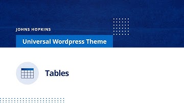 Using TablePress to Build Tables