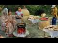Cooking kashmiri mutton rogan josh korma with tandoori bread  experience flavours in village ll