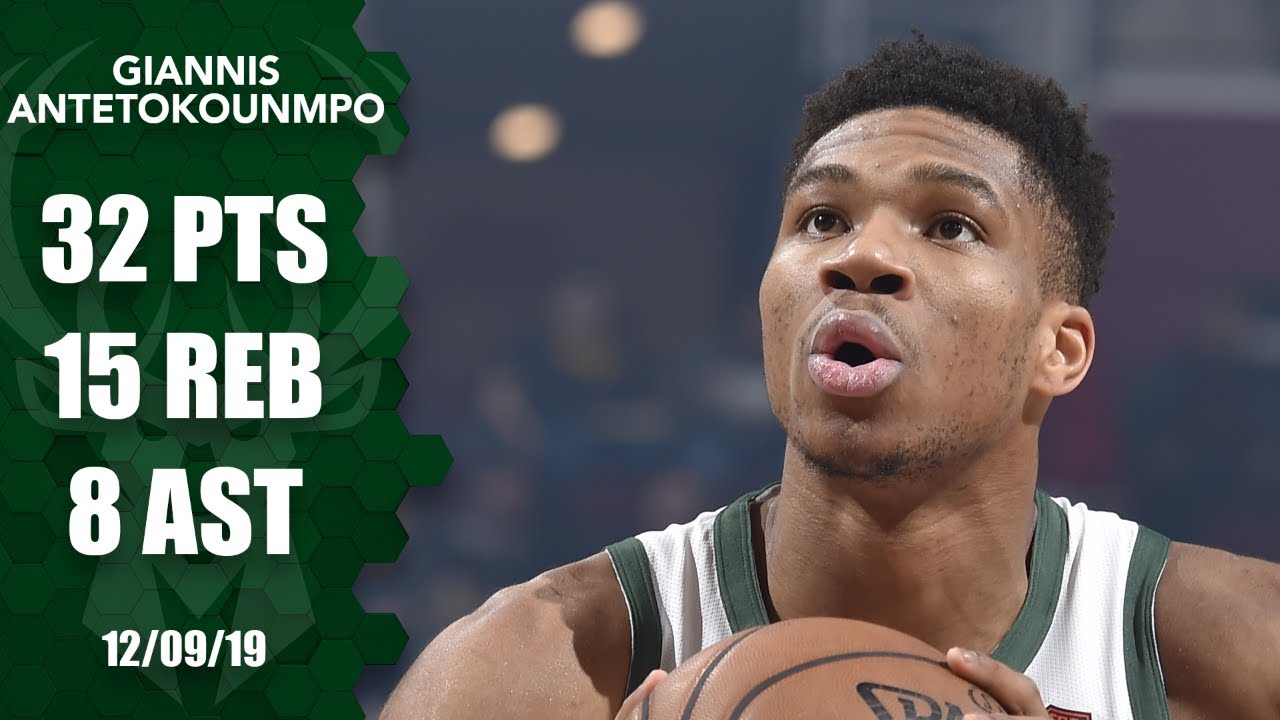 Giannis Antetokounmpo posts 32-point, 15-rebound double-double vs. Magic | 2019-20 NBA Highlights