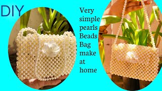 How to make pearls Beads Bag at home Full tutorial#Diy#handmade#viralvideo#Diy crafts with Hina