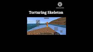Torturing Skeleton In Minecraft