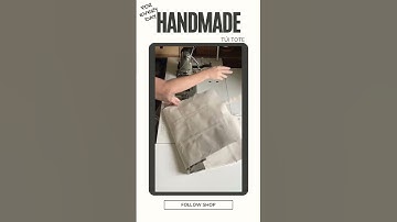 Hướng dẫn may túi tote  vải canvas đeo chéo đơn giản