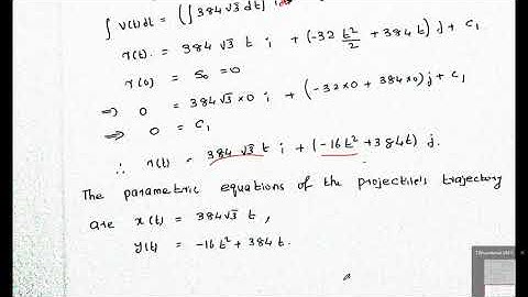 Calicut University-Sem 3-Complimentary Mathematics- Trajectory of a projectile-Video 11