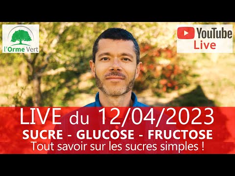 LIVE Spécial SUCRE - GLUCOSE - FRUCTOSE - Tout savoir sur les sucres simples ! du 12-04-2023