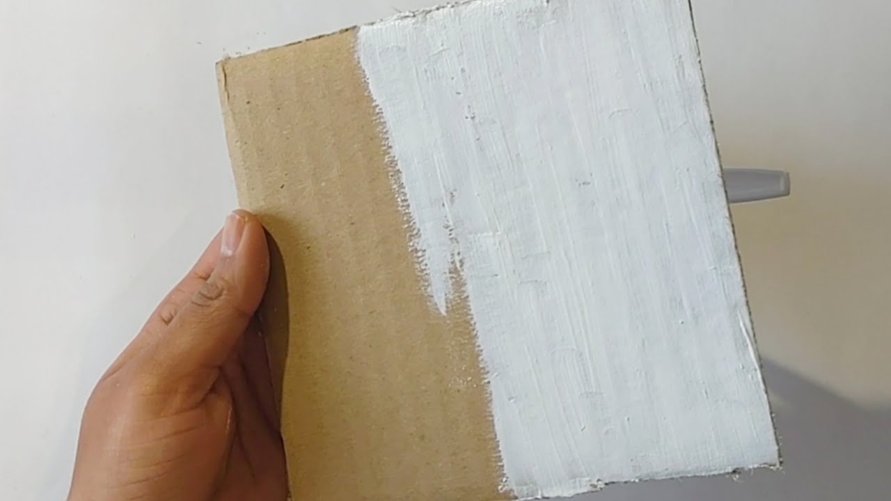 Cardboard Tile Making Kolam Tiles/Easy home decor diy/ Cardboard craft diy - YouTube