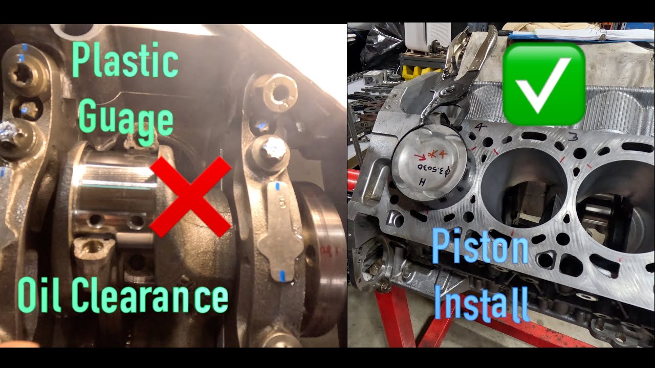 BMW S63B44A Pistons Installation   Oil clearance Measurment P10
