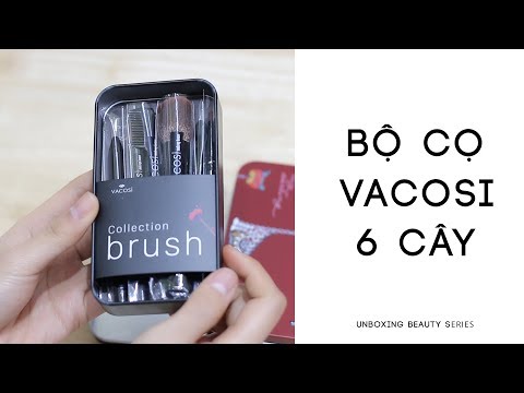 [UNBOXING BEAUTY] BỘ CỌ VACOSI 6 CÂY GIÁ RẺ