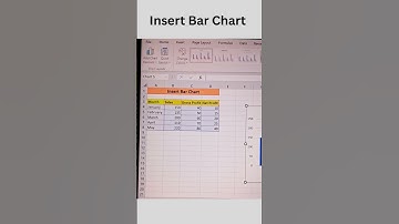 Insert Bar Chart #excel #viralshort #subscribe #excelshortcuts #BarChart #excelshorts