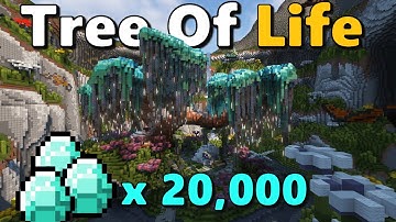 I Built a 20,000 Diamond Tree on my Forever World