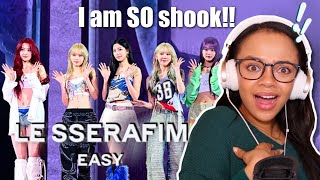 First Reaction to LE SSERAFIM (르세라핌) ‘EASY’ Live Stage